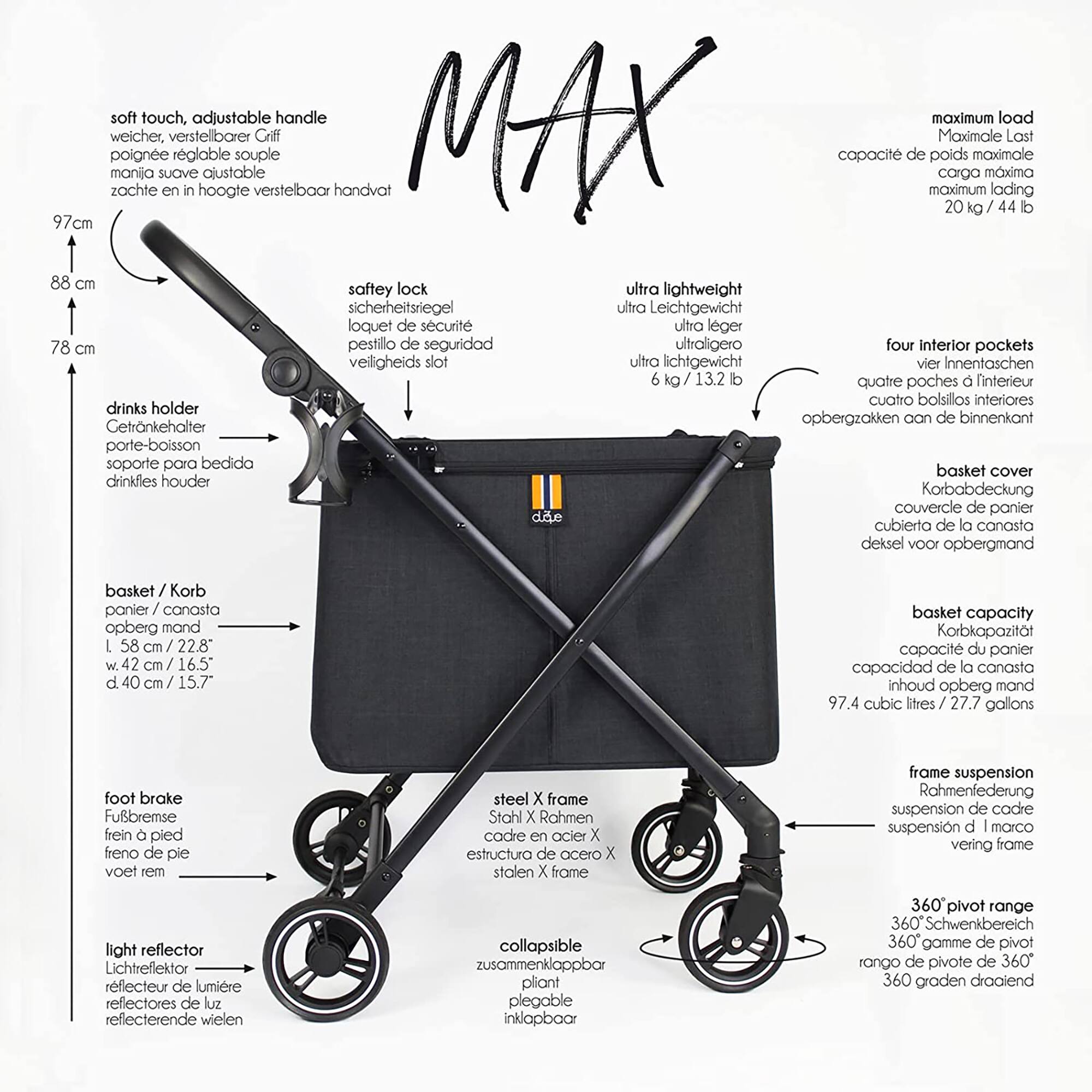 509 Crew My Duque Personal Shopping Cart